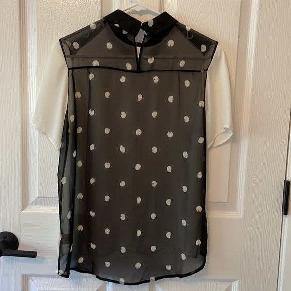 ❣️❗️FINAL PRICE➖DONATING SOON. Peter Pan collar polka dot blouse - Picture 4 of 5